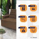 Ver imagem 4 de Sofá Retrátil e Reclinável 180cm Suede com Molas Espirais Europa King House