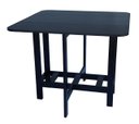 Ver imagem 2 de Mesa Prática Dobrável Preta Rustica Bar Cozinha Area D Lazer