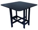 Ver imagem 4 de Mesa Prática Dobrável Preta Rustica Bar Cozinha Area D Lazer