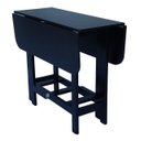 Ver imagem 1 de Mesa Prática Dobrável Preta Rustica Bar Cozinha Area D Lazer