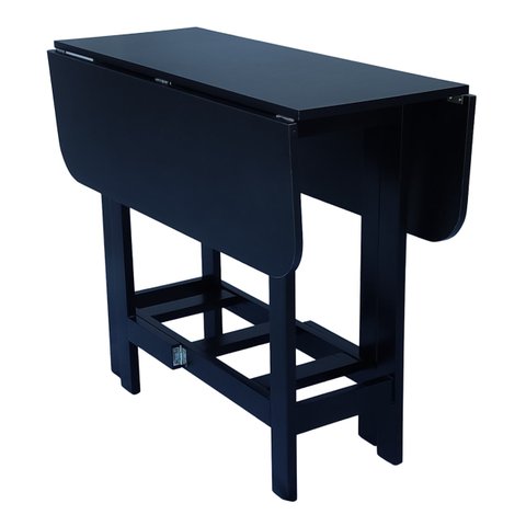 Mesa Prática Dobrável Preta Rustica Bar Cozinha Area D Lazer