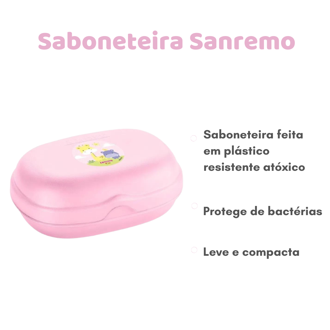 Kit Mamãe Bebe Garrafa Termica + Alimentador + Copo + Peneira + Porta Sabonete - 5