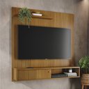 Ver imagem 2 de Painel Tv 65 Pol 161cm Bancada Suspensa para Sala Dorema Cumaru M20 - D’Rossi