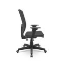 Ver imagem 2 de Cadeira Brizza Presidente Tela Preta Base Aço Back System Nr17 Braços Reguláveis Assento Poliéster