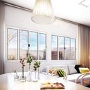 Ver imagem 3 de Janela de Alumínio 04 Folhas Classic Branca - 100x100