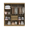 Guarda Roupa Casal 6 Portas 100% Mdf New Xangai - 3