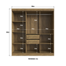 Guarda Roupa Casal 6 Portas 100% Mdf New Xangai - 4