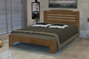 Ver imagem 1 de Cama King Size Dubai de Madeira Maciça Angelim Pedra/Tauari Imbuia