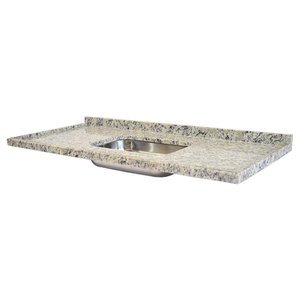 Pia de Granito para Cozinha Levorato Arabesco – 180x55cm – Granito Cinza Arabesco
