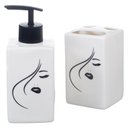 Ver imagem 5 de Kit Banheiro Lavabo Conjunto P/ Sabonete Líquido Porta Escova Dispenser Higiene Acessórios / Diva