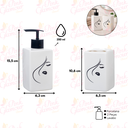 Ver imagem 3 de Kit Banheiro Lavabo Conjunto P/ Sabonete Líquido Porta Escova Dispenser Higiene Acessórios / Diva