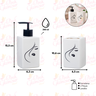 Kit Banheiro Lavabo Conjunto P/ Sabonete Líquido Porta Escova Dispenser Higiene Acessórios / Diva - 3