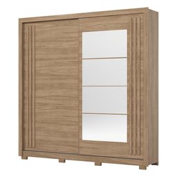 Guarda Roupa Casal Ambiente Aston Jequitibá Brilho Preto Hp Flex com Espelho - Henn - 3