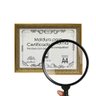 Moldura A4 Quadro Certificado Diploma de Luxo e Tela Acetato Titulos Moldura Dourada - 2