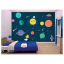 Ver imagem 1 de Papel de Parede Infantil Espaço Sistema Solar Azs123