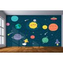 Ver imagem 2 de Papel de Parede Infantil Espaço Sistema Solar Azs123