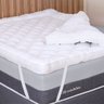Pillow Top Casal 1000g Fibras Siliconadas Extra Macio 138x188cm Bf Colchões - 1