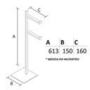 Ver imagem 4 de Papeleira Dupla de Piso - Eterna Black