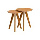 Ver imagem 1 de Conjunto Mesa Lateral Redonda - Nature