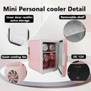 Ver imagem 5 de Refrigerador com Função Quente e Frio Frigobar Portatil 4L Mini 12V Rosa Bivolt