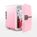 Ver imagem 4 de Refrigerador com Função Quente e Frio Frigobar Portatil 4L Mini 12V Rosa Bivolt