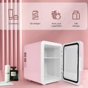 Ver imagem 2 de Refrigerador com Função Quente e Frio Frigobar Portatil 4L Mini 12V Rosa Bivolt
