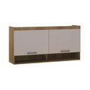 Ver imagem 1 de Armário Aéreo Maleiro Modulado 165cm 2 Portas Basculantes Paris Luciane Móveis