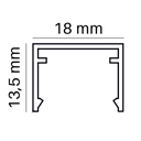 Ver imagem 4 de Perfil Sobrepor Led 18x14mm Branco 2x1m Aprire Ilunato