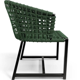 Jogo Conjunto de Mesa Ripada 1,00m e 4 Poltronas Jantar Corda Nautica - 7