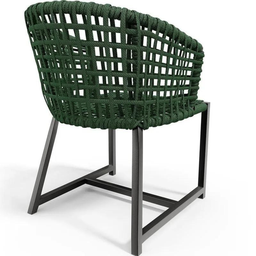 Jogo Conjunto de Mesa Ripada 1,00m e 4 Poltronas Jantar Corda Nautica - 8