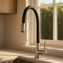 Ver imagem 3 de Torneira Misturador Monocomando para Cozinha - Aço Escovado com Mangueira Black Matte - Dp8205