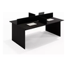 Mesa Escritório Plataforma 4 Lugares 180x120 - Cor: Preto Onix - 5