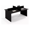 Ver imagem 5 de Mesa Escritório Plataforma 4 Lugares 180x120 - Cor: Preto Onix
