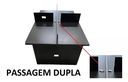 Ver imagem 2 de Mesa Escritório Plataforma 4 Lugares 180x120 - Cor: Preto Onix