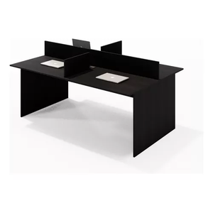 Mesa Escritório Plataforma 4 Lugares 180x120 - Cor: Preto Onix