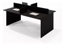 Ver imagem 1 de Mesa Escritório Plataforma 4 Lugares 180x120 - Cor: Preto Onix