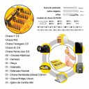 Ver imagem 2 de Kit Chave De Precisão Com 38 Peças Fenda Philips Torx Hex Pentalobe Ventosa Palheta Pinça Celular