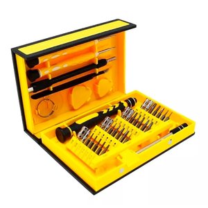 Kit Chave De Precisão Com 38 Peças Fenda Philips Torx Hex Pentalobe Ventosa Palheta Pinça Celular
