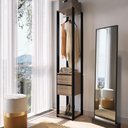 Ver imagem 1 de Guarda Roupa Closet Crpro-CLO004 2 Gavetas MDP 40cm Preto Multimóveis