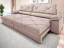Ver imagem 1 de Sofá com Carregador Usb e Molas no Assento Retrátil Reclinável Maestro 2,50m Velosuede - Netsofas