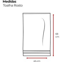 Toalha de Rosto 45x68cm Monarca Appel Home Cor Begonia - 2