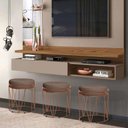 Ver imagem 3 de Puff Babu Bronze Suede Mascavo Metal Móveis