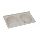 Ver imagem 1 de Tanque Rorato Sintetico Duplo 138 X 69cm Travertino