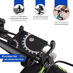 Suporte Universal para Celular Gps Alumínio para Bike Moto Bmg-61 - 4