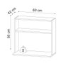 Suporte Aéreo para Micro-ondas 60x40cm Bia M05 Branco - Inoviza - 5