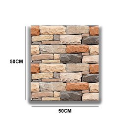 20 Placas Eps Tijolinho 3d Revestimento para Parede Isopor 50cm - 5