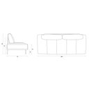 Ver imagem 2 de Sofá Cama Loft Amarelo Base Aço Corten 200cm - 61824