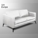 Ver imagem 2 de Sofá Decorativo Sala de Estar Europa 2 Lugares 180cm Couro Branco - Mozzelar