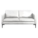 Ver imagem 5 de Sofá Decorativo Sala de Estar Europa 2 Lugares 180cm Couro Branco - Mozzelar