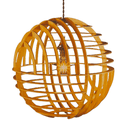 Ver imagem 1 de Luminária Teto tipo Pendente NETUNO MDF - Completa - Cor: Marrom
